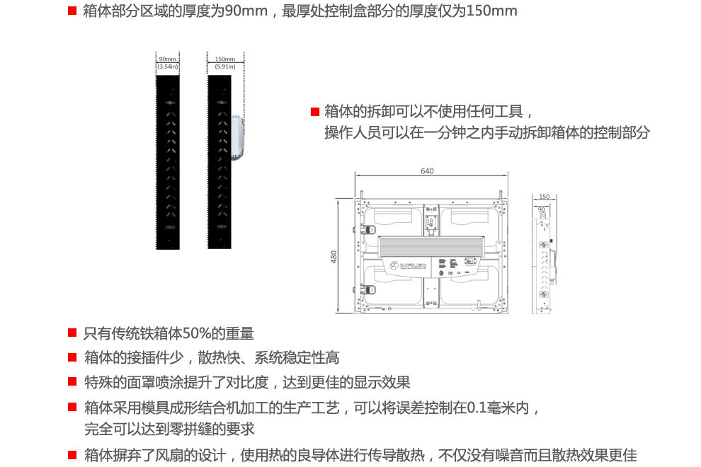 LED显示屏,LED特点